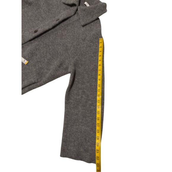 Vince Women's Button Front Wool Alpaca Blend Knit Oversized Cardigan Gray XL - Picture 6 of 9